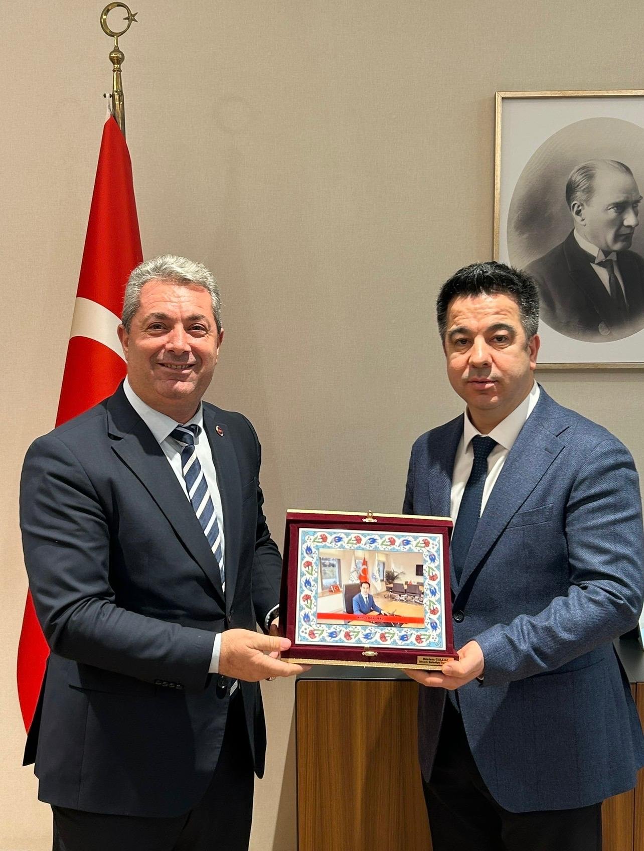 Başkan Rüstem Cullaz’dan Ahmet Oğulbalı’ya İçme Suyu Projesi Ziyareti